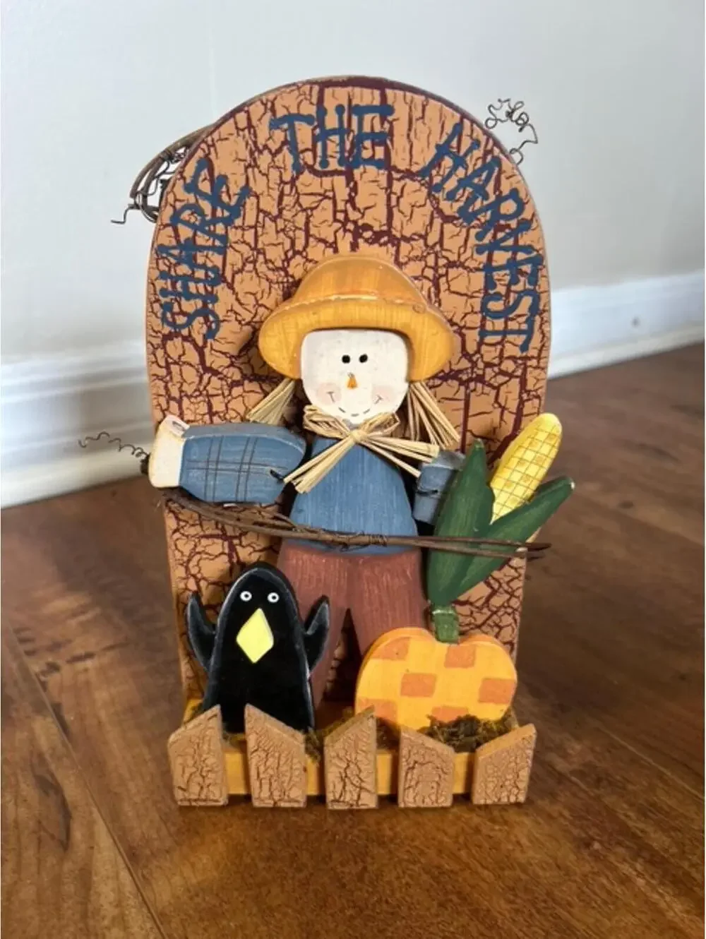 Set of 2 Decorative Harvest Scarecrow Figurines